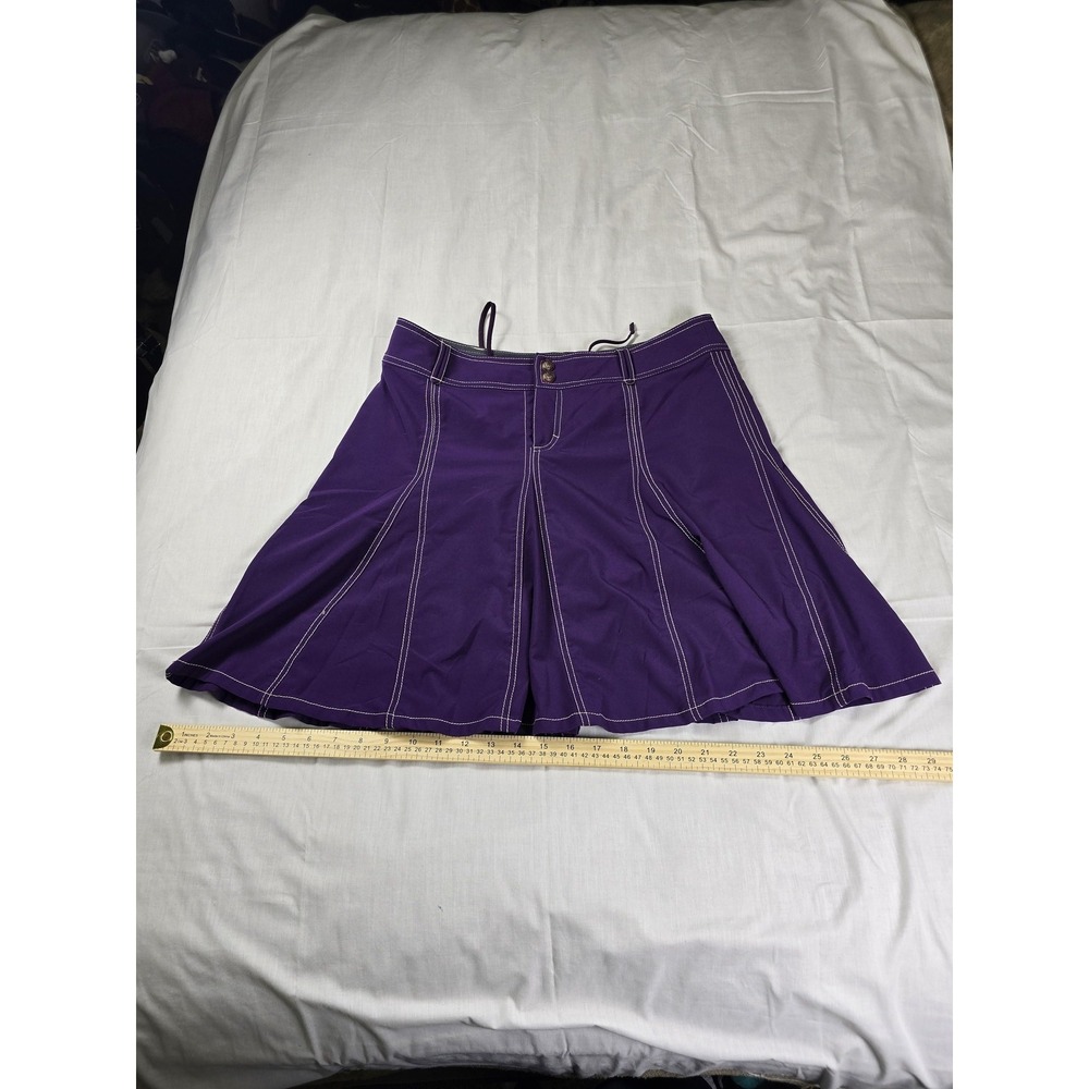 Athleta Skort Womens 10P Purple Stretch Athletic Lined Pockets Petites Golf - Picture 3 of 9